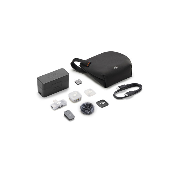 DJI Mic Mini 2 (1TX + 1 Mobile RX + Estojo de carregamento)