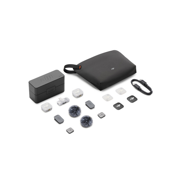 DJI Mic Mini 2 (2TX + 1 Mobile RX + Estojo de carregamento)