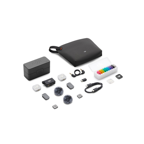 DJI Mic Mini 2 (2TX + 1 RX + Estojo de carregamento)