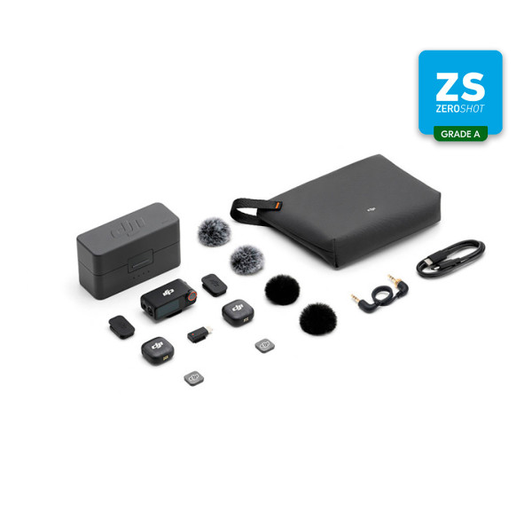 DJI Mic 3 (2 TX + 1 RX + Estojo de carregamento) (Zero Shot GRADE A)
