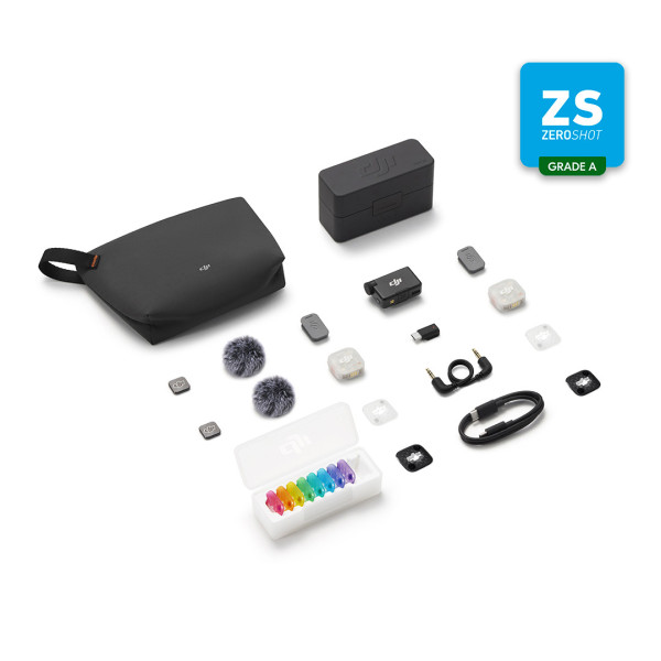 Micro DJI Mic Mini 2S (2 TX + 1 RX + Estuche de carga) (Zero Shot GRADE A)