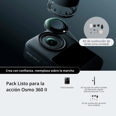Câmara DJI Osmo 360 II Pack Pronto para a ação