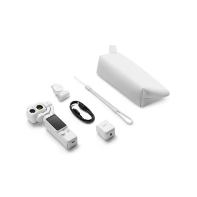 Estabilizador DJI Osmo Pocket 4P Standard Combo (Branco pérola)