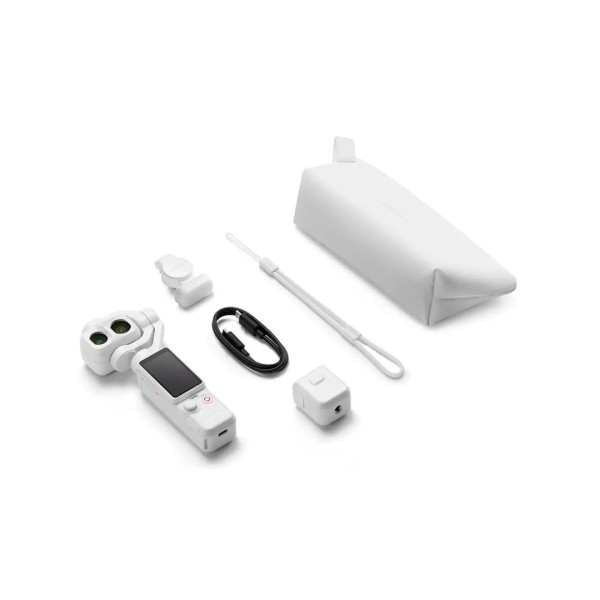 Estabilizador DJI Osmo Pocket 4P Standard Combo (Branco pérola)